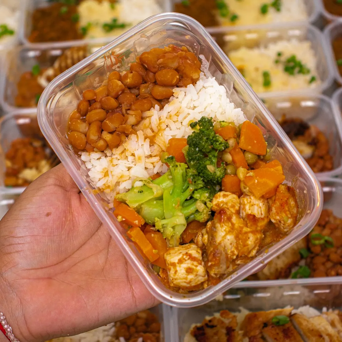 Frango grelhado com legumes